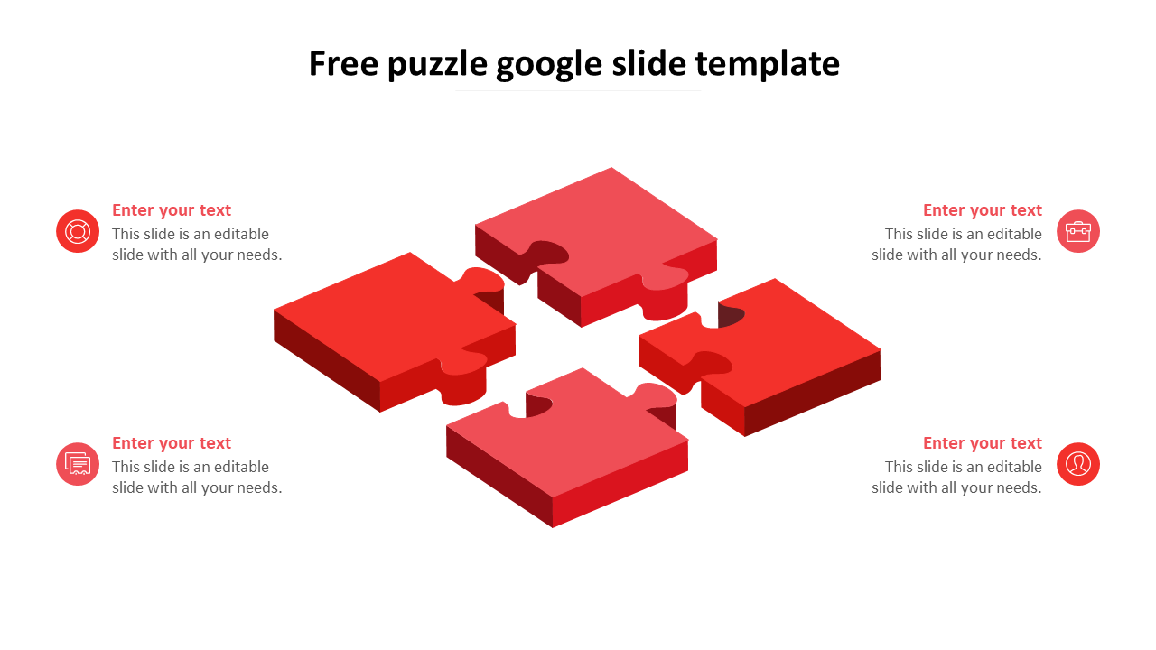 Free - Get Free Puzzle Google Slide Template Design